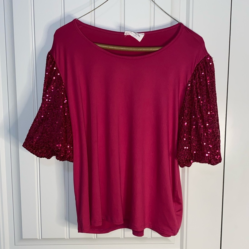 Pink Party Sleeve Shirt!